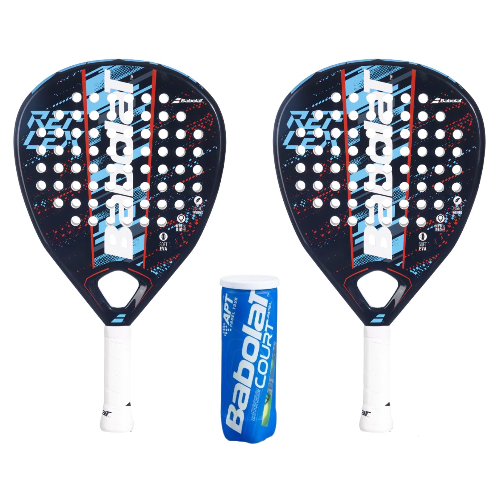 Babolat Padel Pakketilbud (Babolat Reflex + Babolat Court Padel X3)